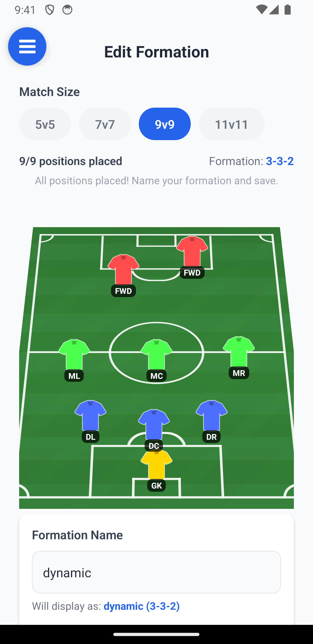 Custom Formations